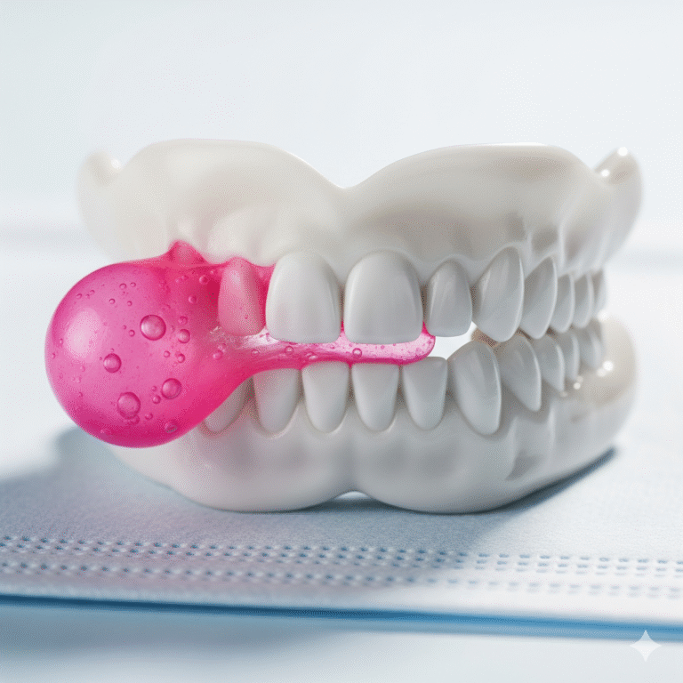 chewing gum for dentures